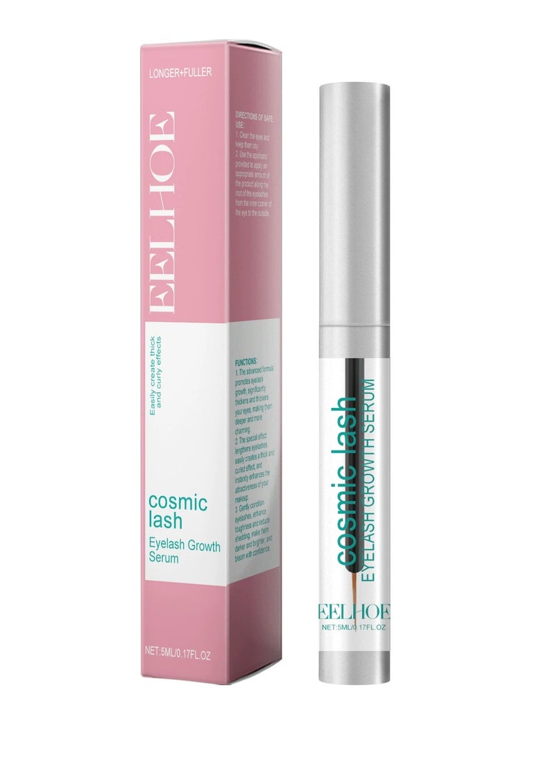 إيلهو مصل الرموش - 5 مل مصل الرموش الطبيعي لنمو الرموش | مصل نمو رموش العين النباتي الخالي من القسوة لرموش أكثر سمكا وأطول وأقوى | مصل رمش لنمو الرموش - Image 1