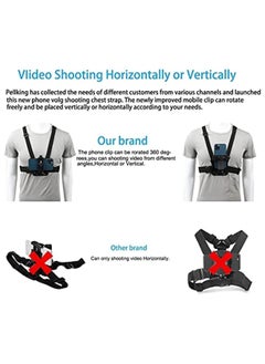 Arabest Adjustable Chest Mount Harness for Sport Camera Mobile Phone Stable Strap Holder Outdoor Sports Cell Clip Installation Fixation Bracket  - Image 4