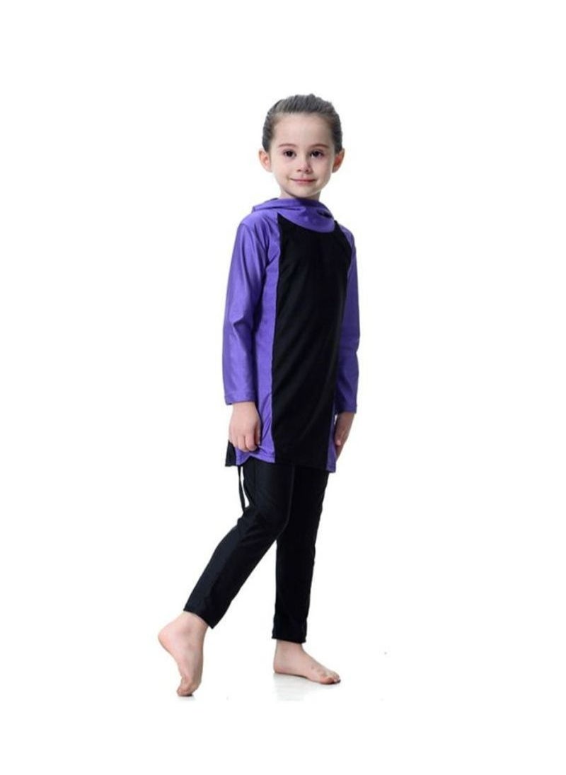 2-Piece Long Sleeve Hooded Burkini Purple/Black - pzsku/ZB4D1B16B2E7A599D3B15Z/45/_/1655463701/6fa9e6ec-7532-404d-ba93-7ea626f9fa8e