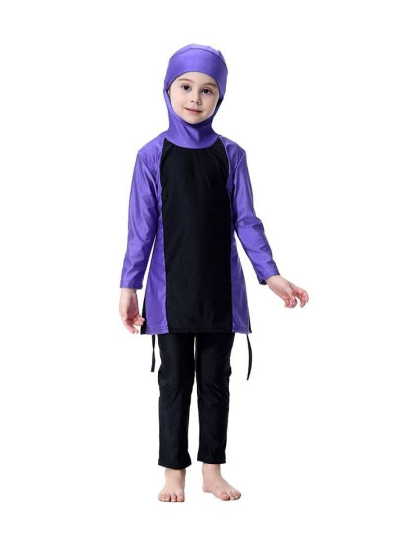 2-Piece Long Sleeve Hooded Burkini Purple/Black - pzsku/ZB4D1B16B2E7A599D3B15Z/45/_/1655463701/8efa9118-1de6-45c3-9260-664e2c178d57