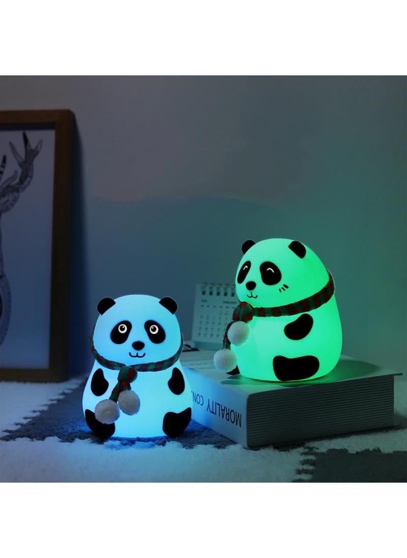 Panda Silicone Lamp Creative Panda Night Lamp LED Atmosphere Lamp USB Silicone Table Lamp