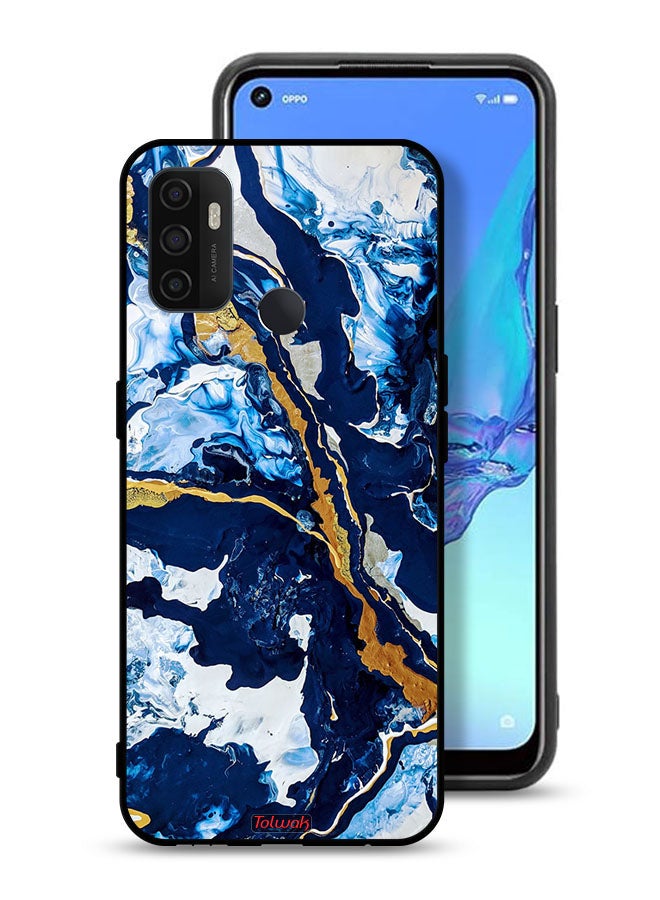 Tolwak Oppo A53 4G Protective Case Cover Glitch Texture Art - Image 1