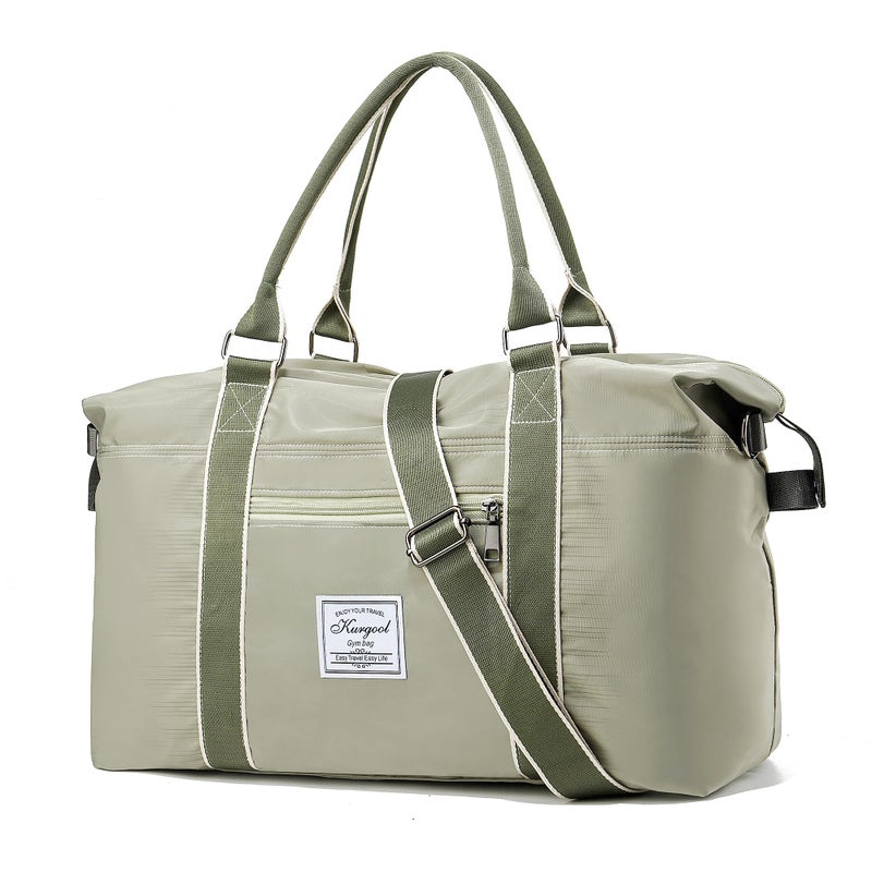 KURGOOL Gym Bag with Wet Pocket Travel Duffel Bag for Sports and Weekend Getaway Lightweight Overnight Bags for Women and Men - Image 2