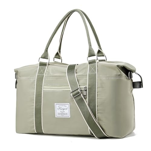 KURGOOL Gym Bag with Wet Pocket Travel Duffel Bag for Sports and Weekend Getaway Lightweight Overnight Bags for Women and Men - Image 1
