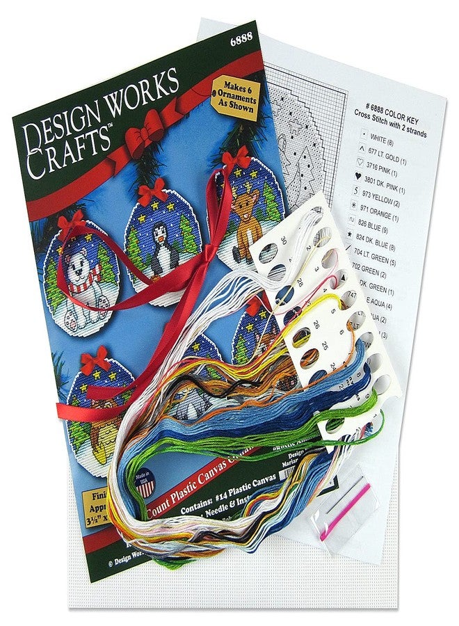 Design Works Rustic Animals Counted Cross Stitch Ornament Kit - Set of 6 - Image 3