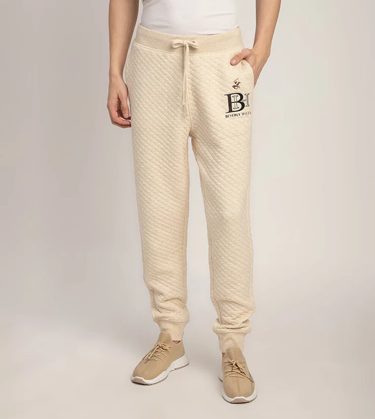 BEVERLY HILLS POLO CLUB Logo Detail Drawsting Waist Joggers