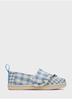 Kids Gingham Slip Ons