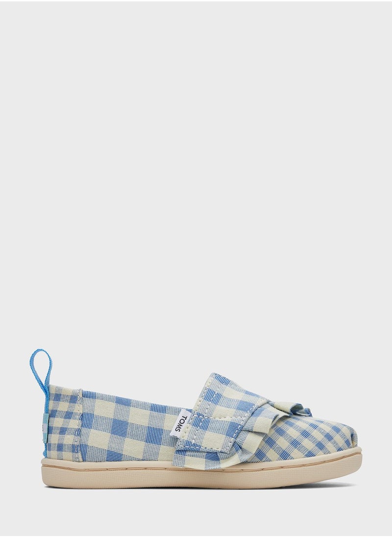 TOMS - Kids Gingham Slip Ons - Image 1