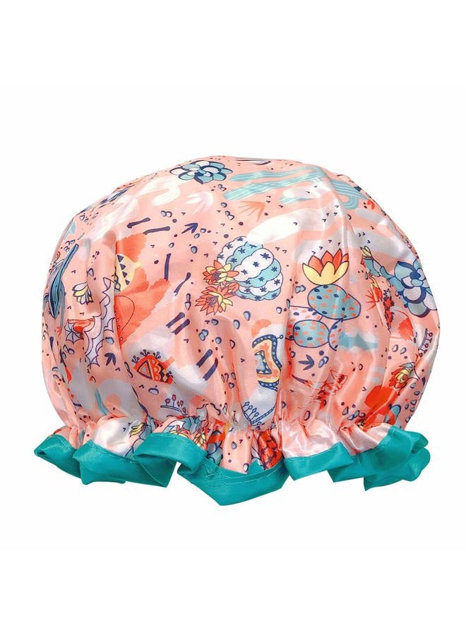 allydrew Shower Caps for Long Hair, Llamas, One size - Image 1