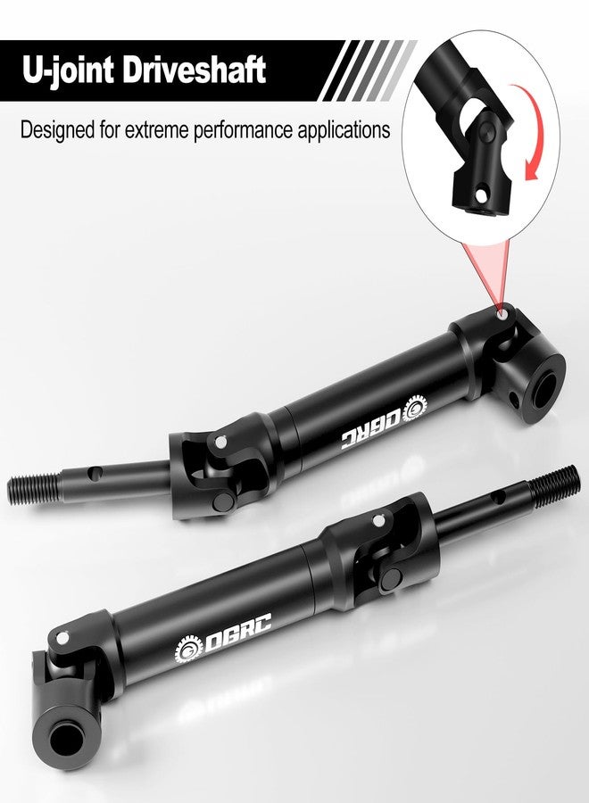 OGUNKE OGRC Extreme Heavy Duty CVD U-Joint Steel Driveshaft for Traxxas Slash/Stampede/Hoss/Rustler VXL 2WD/4X4 Platinum Ultimate Update Parts 1/10 RC Truck Upgrades Parts Replace #6852 (Rear) - Image 3