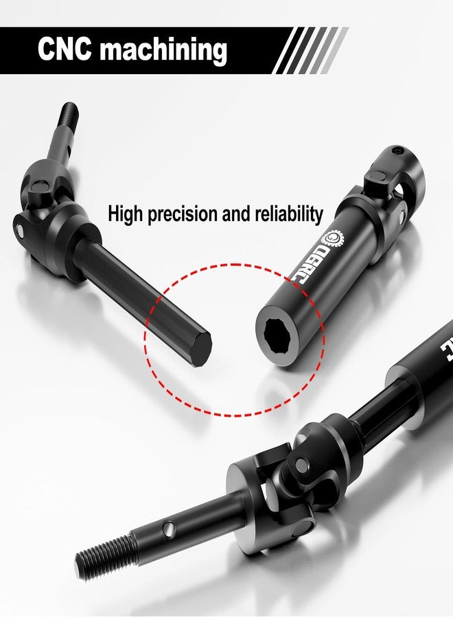 OGUNKE OGRC Extreme Heavy Duty CVD U-Joint Steel Driveshaft for Traxxas Slash/Stampede/Hoss/Rustler VXL 2WD/4X4 Platinum Ultimate Update Parts 1/10 RC Truck Upgrades Parts Replace #6852 (Rear) - Image 5