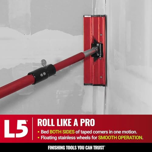 Level-5 Drywall Corner Roller - LEVEL5 | Pro-Grade | Taping and Finishing Tools | Sheetrock Gyprock Wallboard Plasterboard Mud | 4-707 - Image 3
