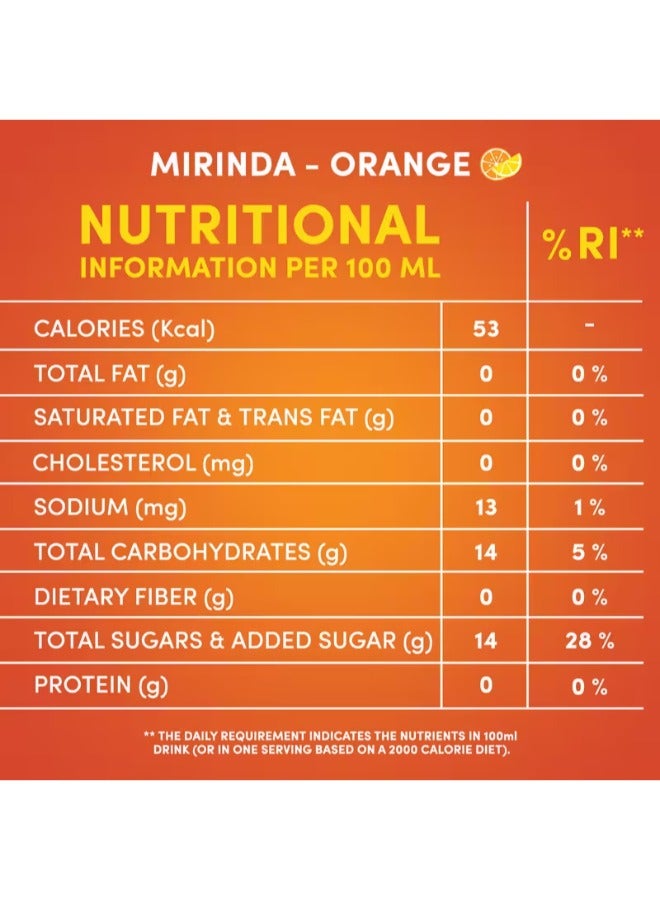 Mirinda Orange Carbonated Soft Drink Cans 12 x 150ml - Image 2