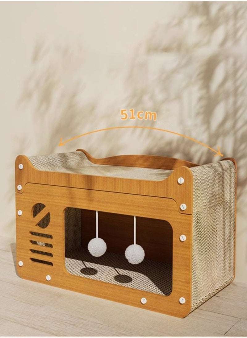 Kidle Cat Scratching Board Board Cat Cat Claw Board Cat House Cat Nest Cardboard Cats House for Cats Kittens Scratch Box Board for Cat Scratching Post for Indoor Cats Bed  - Image 5