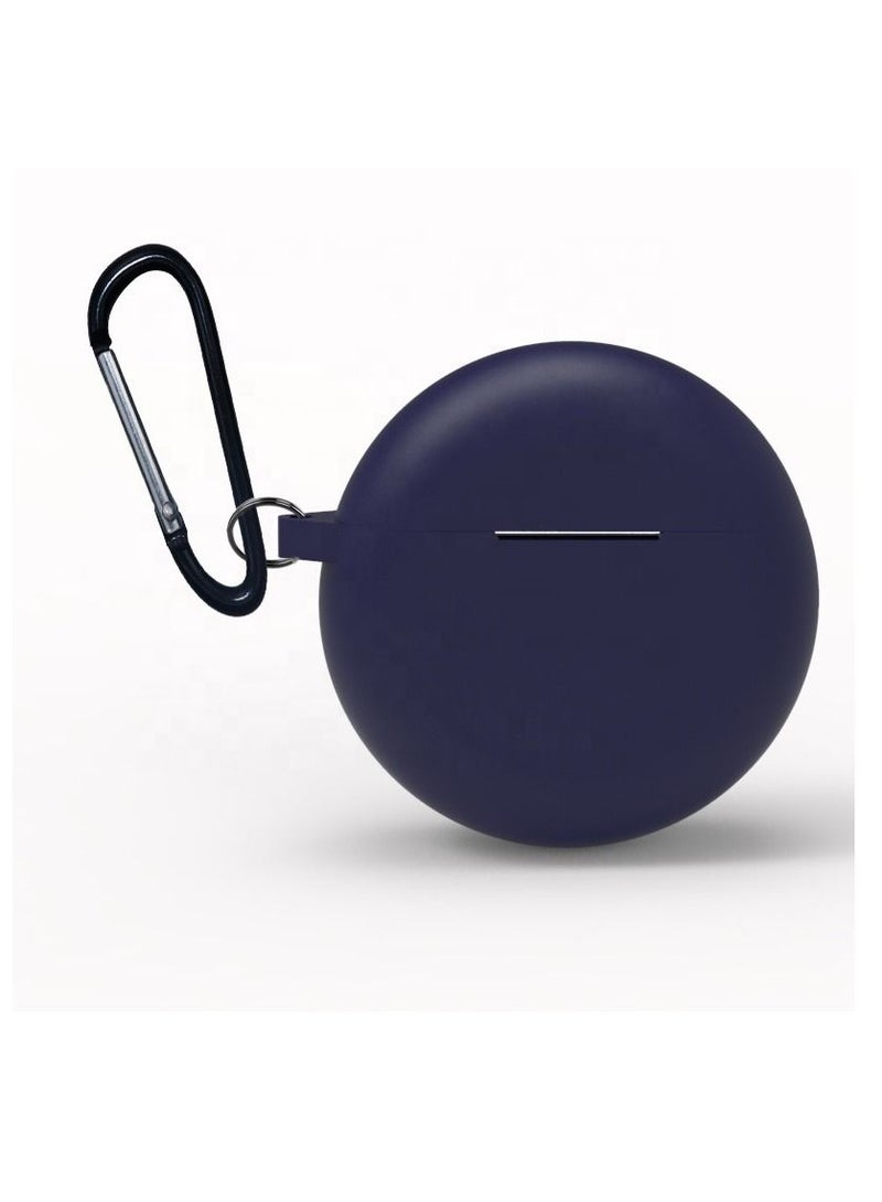 Phone Planet Silicone Case Cover for Huawei FreeBuds 4 with Carabiner and Charging Port Accessibility anti shock, full protection - Image 1