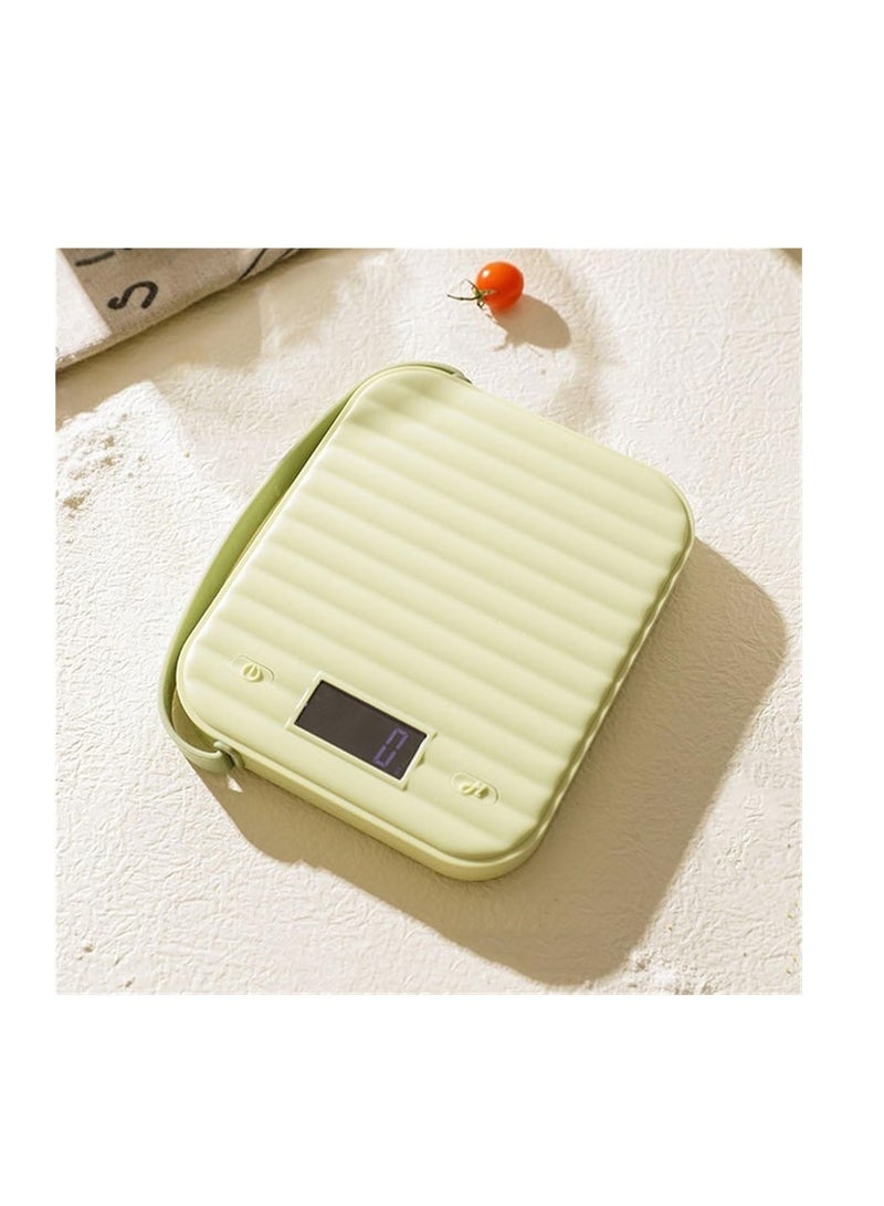 SYOSI High-Precision Kitchen Scales, Kitchen Scales High-Color Scale Small Grams Weigher Baking Food Scale Food Scales, Easy to Use and Clean, Perfect for Home and Professional Kitchens (Color : Green) - Image 1
