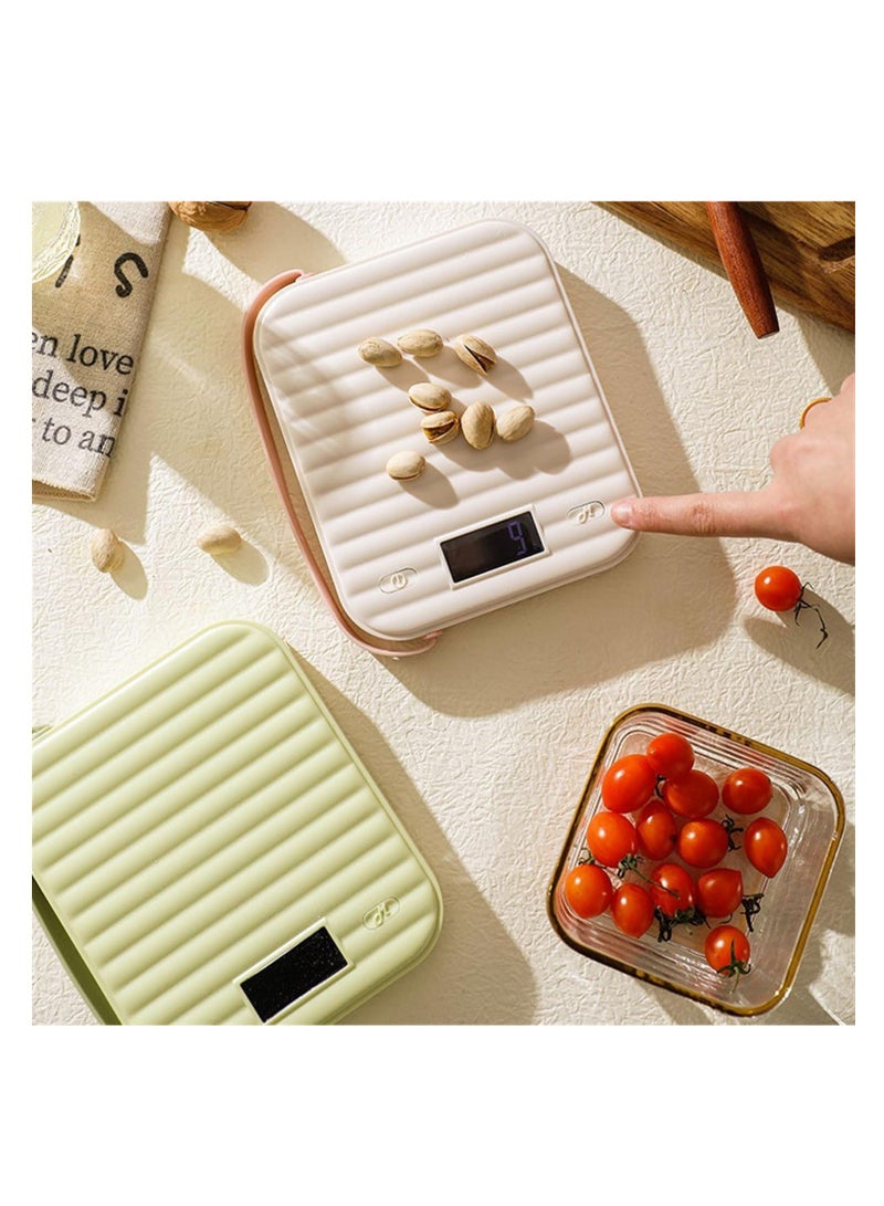 SYOSI High-Precision Kitchen Scales, Kitchen Scales High-Color Scale Small Grams Weigher Baking Food Scale Food Scales, Easy to Use and Clean, Perfect for Home and Professional Kitchens (Color : Green) - Image 4
