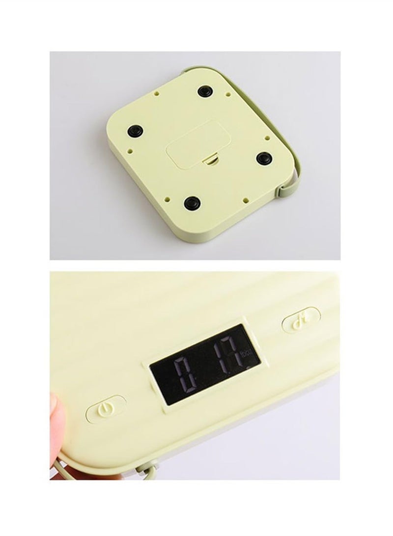 SYOSI High-Precision Kitchen Scales, Kitchen Scales High-Color Scale Small Grams Weigher Baking Food Scale Food Scales, Easy to Use and Clean, Perfect for Home and Professional Kitchens (Color : Green) - Image 3