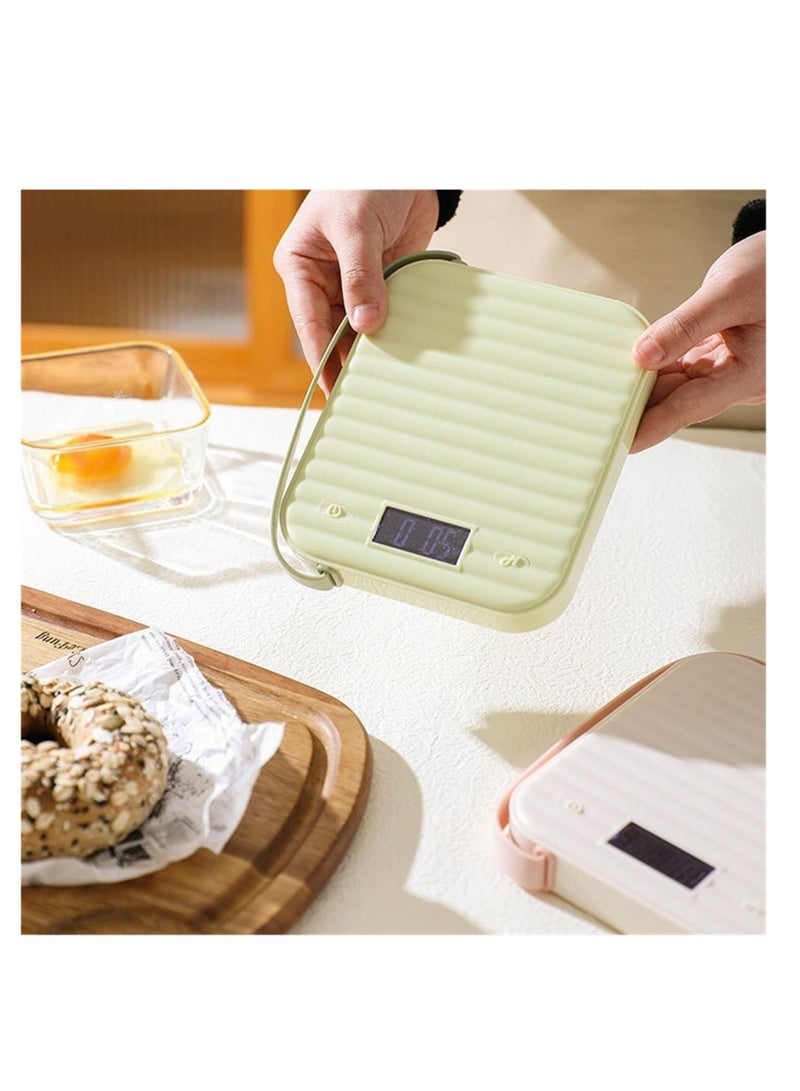 SYOSI High-Precision Kitchen Scales, Kitchen Scales High-Color Scale Small Grams Weigher Baking Food Scale Food Scales, Easy to Use and Clean, Perfect for Home and Professional Kitchens (Color : Green) - Image 5