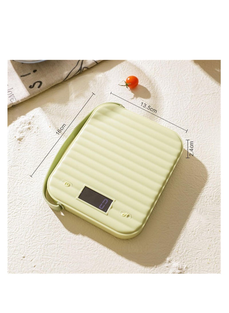 SYOSI High-Precision Kitchen Scales, Kitchen Scales High-Color Scale Small Grams Weigher Baking Food Scale Food Scales, Easy to Use and Clean, Perfect for Home and Professional Kitchens (Color : Green) - Image 2