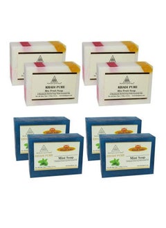 Khadi Pure Mint & Mix Fruit Soap 125 Ml (Pack Of 8)  - Image 1