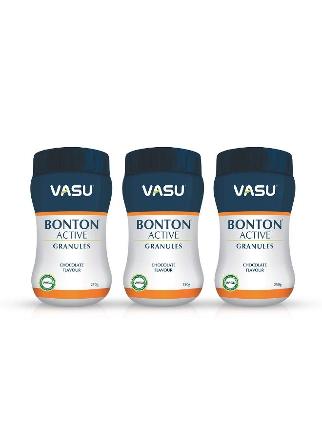 فاسو حبيبات "بونتون أكتيف" (Bonton Active) من "فاسو هيلث كير" لعظام قوية وصحية، 250 جم (عبوة من 3 قطع) - Image 1