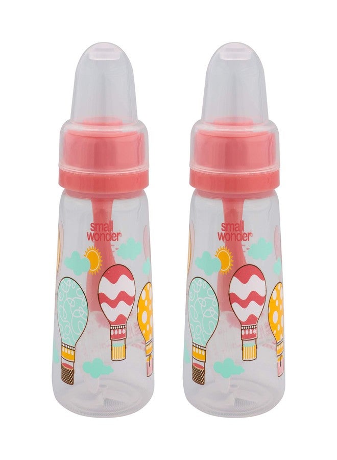 Small Wonder Natural Baby Feeding Bottle (Pack of 2), 125 ML, Pink - Image 1