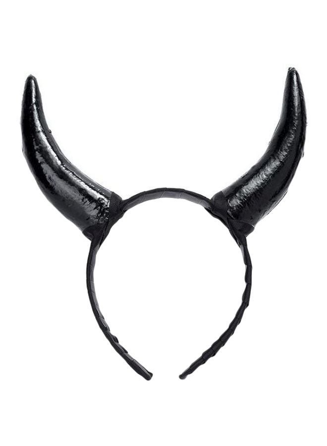 NIBEMINENT Horn Party Headband Black - Image 1