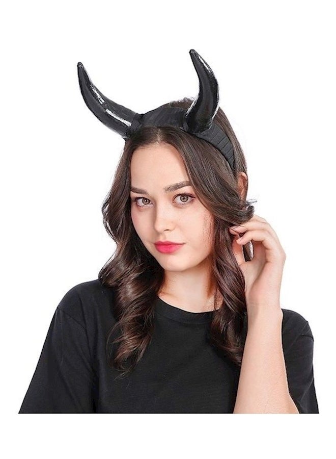 NIBEMINENT Horn Party Headband Black - Image 2