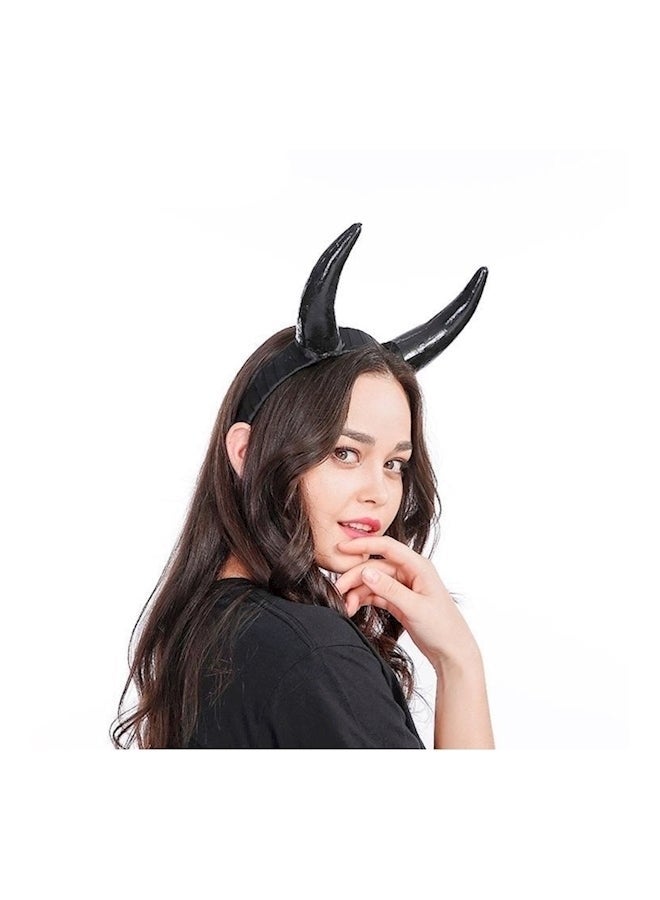 NIBEMINENT Horn Party Headband Black - Image 4