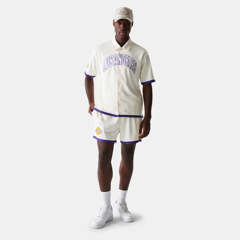 NEW ERA Men's NBA LA Lakers Team Logo Shorts
