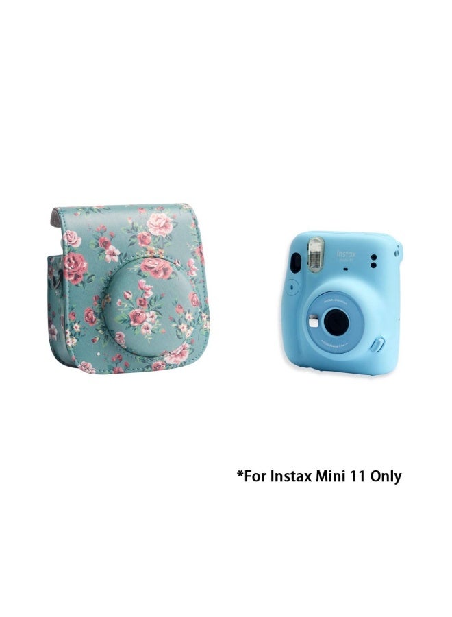Premium Vegan Leather Protective Case for Fujifilm Instax Mini 11 Camera, Featuring Removable Adjustable Strap for Photographers and Enthusiasts.  - Image 4