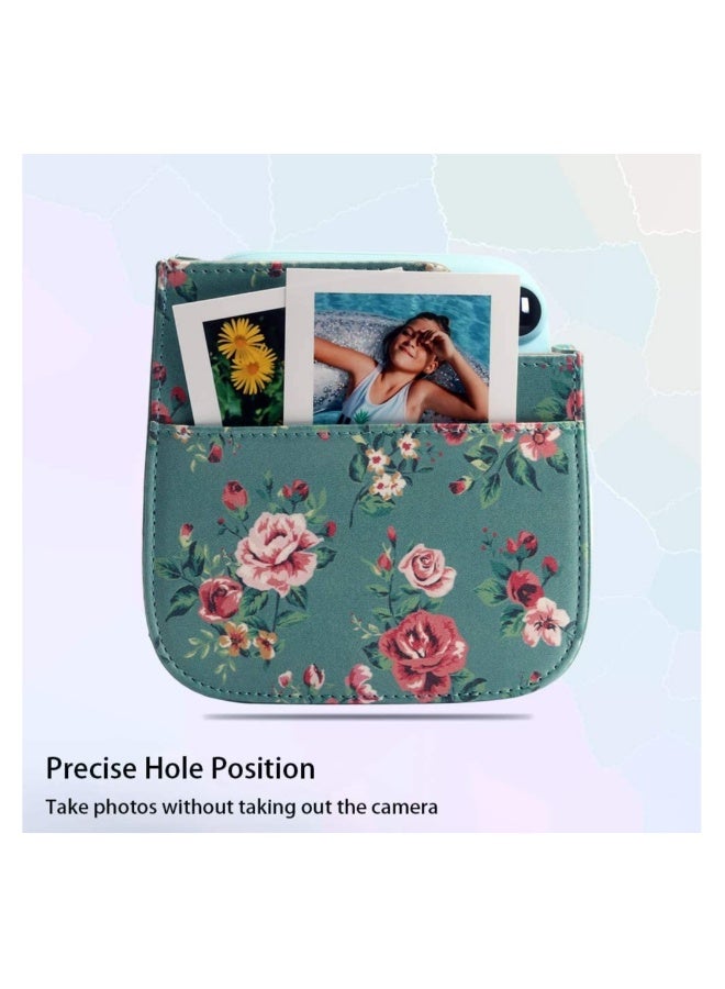 Premium Vegan Leather Protective Case for Fujifilm Instax Mini 11 Camera, Featuring Removable Adjustable Strap for Photographers and Enthusiasts.  - Image 2