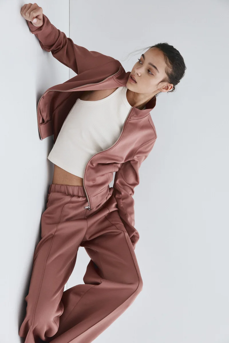 H&M Crease-front pull-on trousers
