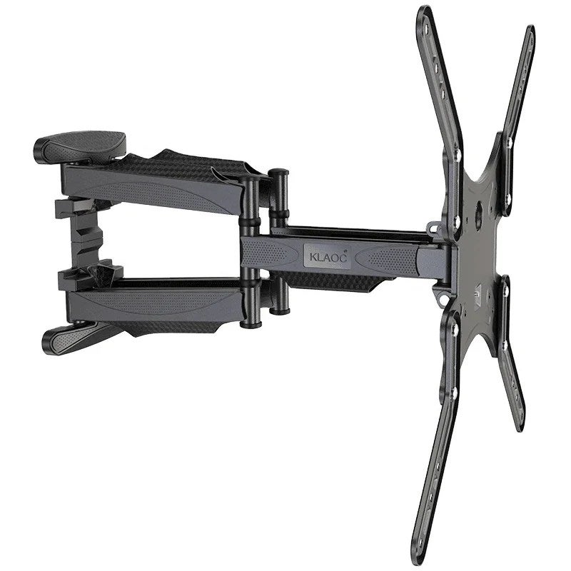 KALOC Double Arms Swivel TV Wall Mount for 32"-65" LED & LCD Flat Panel TVs up to 50 kg/110 lbs, VESA up to 400x400mm, Full Motion, 452 mm Extension, Black - TF-X5 - Image 1