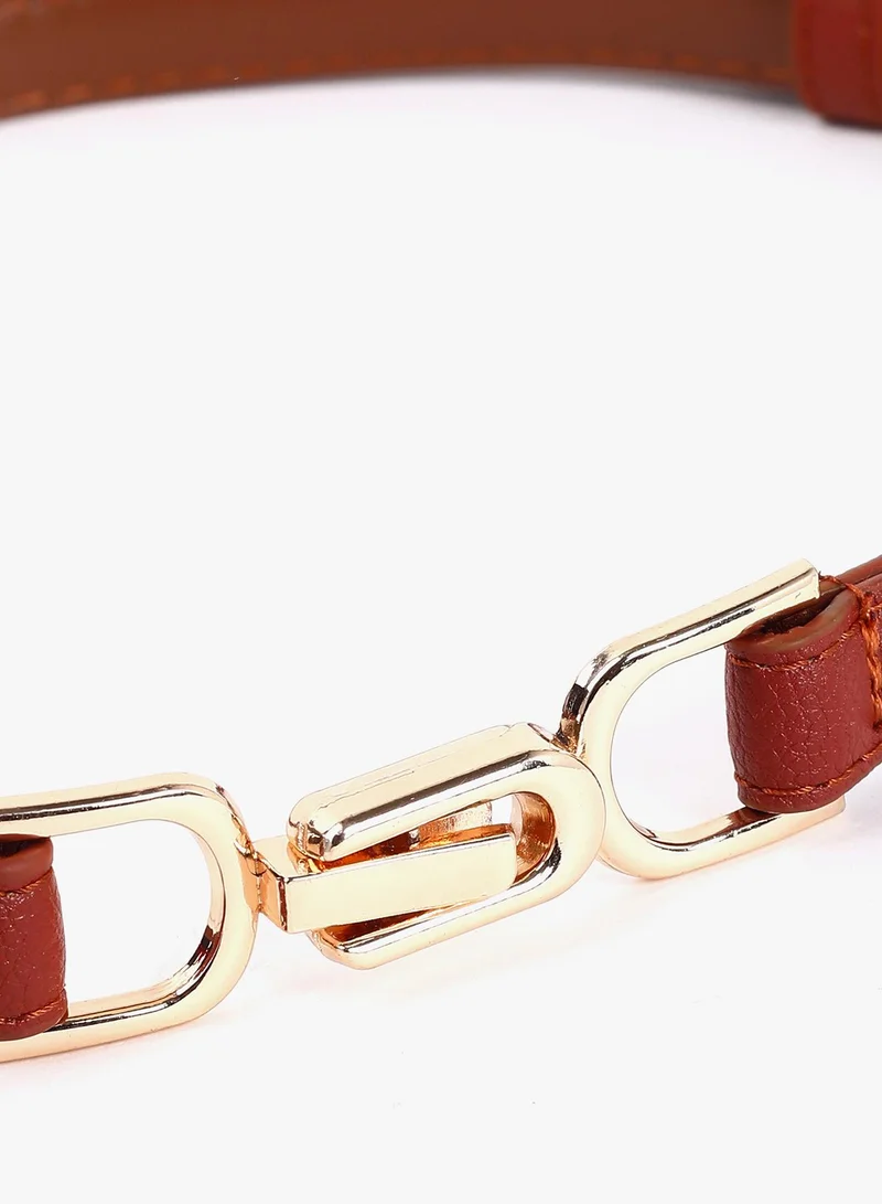 Haute Sauce Brown Textured Belt