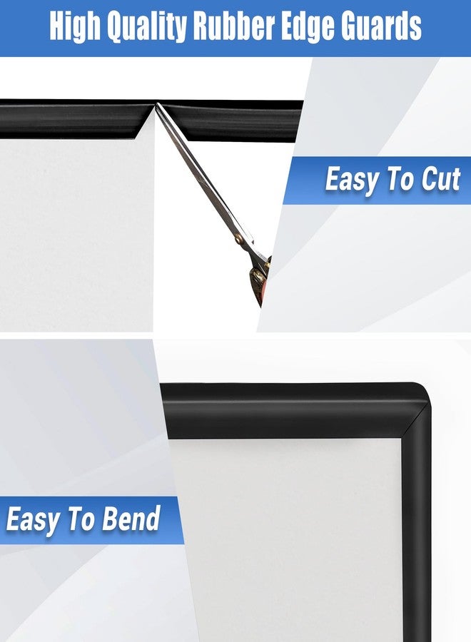 Protalwell Rubber Edge Trim, Self-Adhesive U Channel Edge Trim, U Shaped Edge Protector for Plywood, Wood Boards, EPDM Material, Slot Width 3/8"(10mm), Length 10 Ft, Black - Image 4