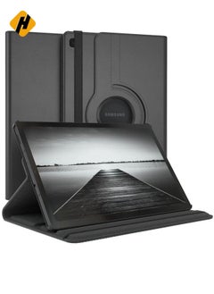 HuHa Rotating Case for Samsung Galaxy Tab A7 10.4 (2020/2022) [T500/T505/T507/T509] – [360-Degree Stand] [Auto Sleep/Wake] Folio Leather Smart Tablet Cover (Black)  - Image 1
