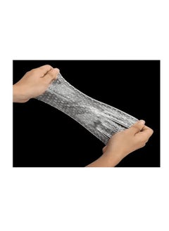 Meetion 1-Piece Luxury 5-Finger High Quality Silicone Exfoliating Glove Body Scrub Bath Gloves, Double Sided Exfoliating Gloves for Body clean ,Colour Transparent  - Image 3