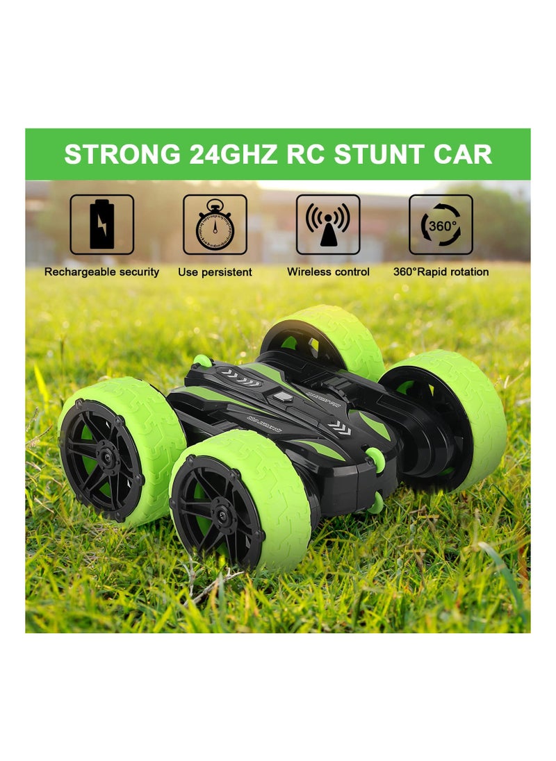 SYOSI Remote Control Car RC Cars Stunt Car Toy 4WD 2.4Ghz Double Sided 360 Degree Rotating with Headlights Excellent gift on occasions  - Image 5