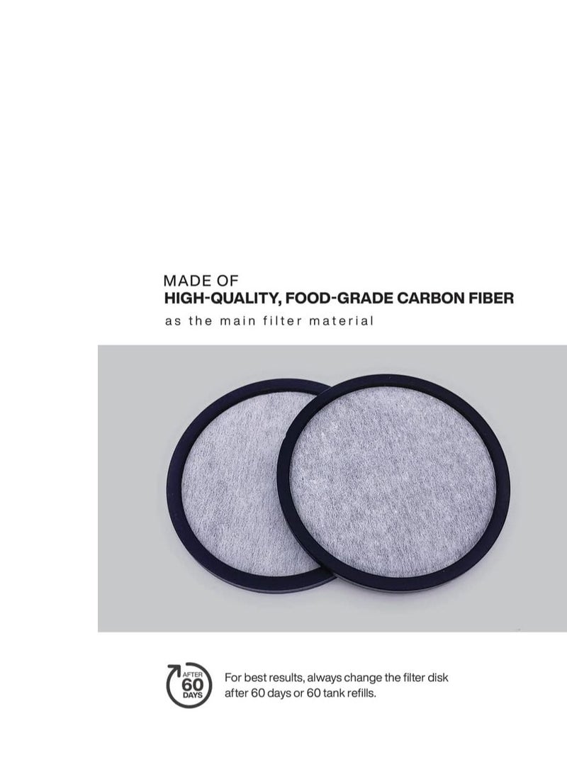 Generic - 3-Pack Replacement Charcoal Water Filter Discs for Mr. Coffee Brewers Coffee Machines - Image 1