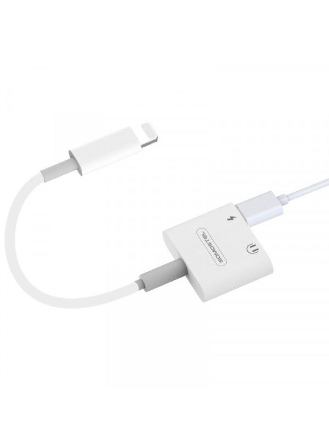 SOMOSTEL USB Adapter Somostel SMS-BZ05 Lightning - Lightning x2 White - Image 3