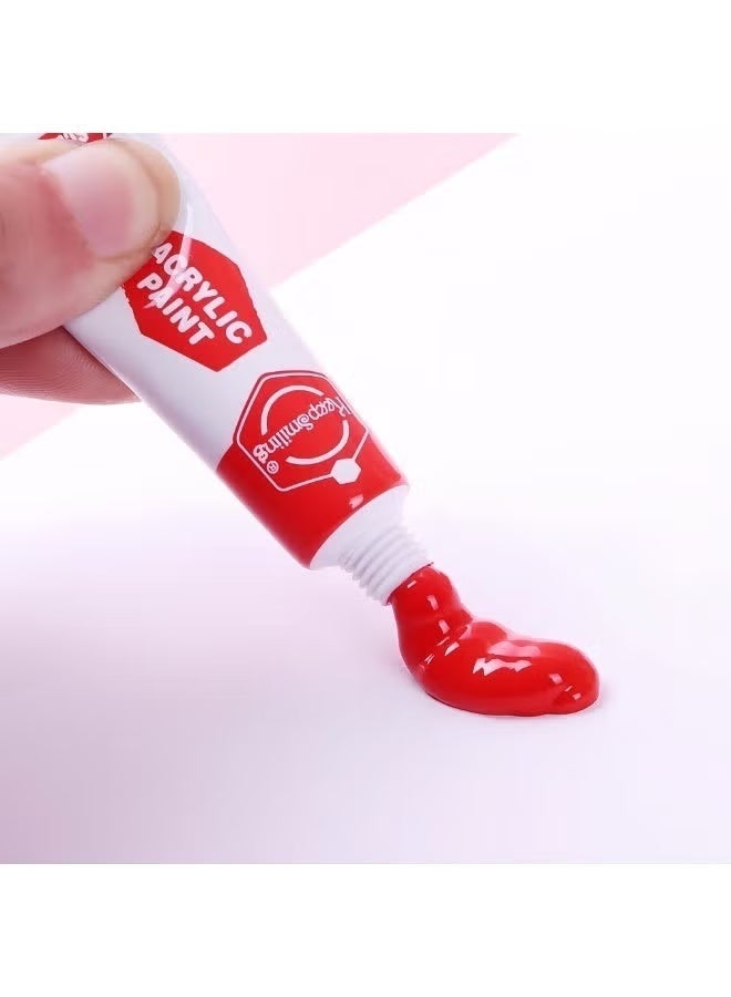 Keep Smiling Acrylic Paint Set – 12 Colors × 6ml – Fine Quality for Arts & Craft - Image 5