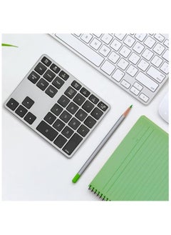 erorex Wireless Number Pad, Bluetooth5.0 Numeric Keypad 35 Keys Scissor Switch Type C Mini Numpad for OS X Laptop and for Win System  - Image 3