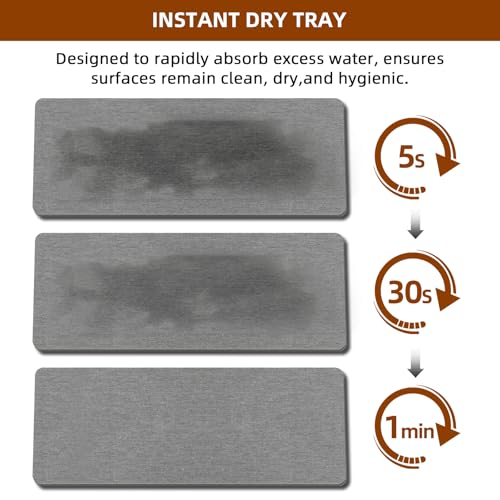 RYTOXILO Dish Soap Dispenser for Kitchen, 16.9 fl oz Amber Hand and Dish Soap Dispensers, Kitchen Soap Dispenser Set with Sponge Holder, Brush Holder and Loofah Sponge, Countertop Sink Organizer Accessories - Image 4