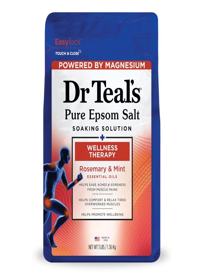 Dr Teal's Dr. Teal's Epsom Salt Soaking Solution, Rosemary and Mint, 48 Ounce - Image 1
