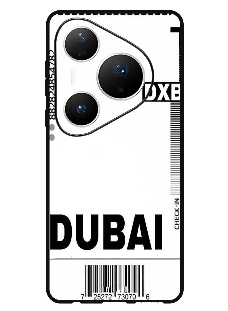Theodor Case Compatible with Huawei Pura 80 Pro Plus 6.8 Inch Protection Shockproof Bumper Cover DXB Boarding pass - Image 1