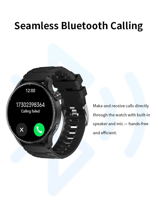 وابيك ساعة WAPIK ST50 الذكية: مزودة بنظام GPS ومكالمات بلوتوث، شاشة AMOLED، قياس الارتفاع، أكثر من 110 وضع رياضي، بطارية 300 مللي أمبير، مقاومة للماء IP68، متوافقة مع Android و iOS - Image 4