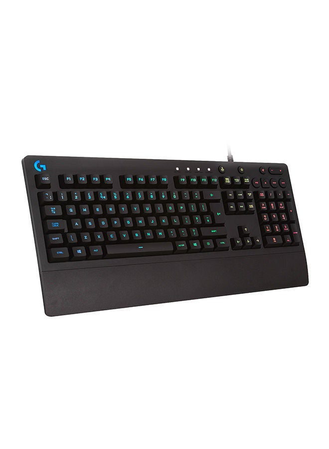 Logitech G213 Prodigy Gaming Keyboard, Rgb Lightsync Backlit Keys, Spill-Resistant, Customizable Keys, Dedicated Multi-Media Keys, Qwerty International Layout - Black - Image 1