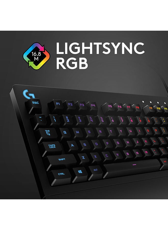 Logitech G213 Prodigy Gaming Keyboard, Rgb Lightsync Backlit Keys, Spill-Resistant, Customizable Keys, Dedicated Multi-Media Keys, Qwerty International Layout - Black - Image 5